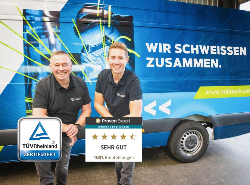 Die beiden Gesellschafter der Hollnack GmbH im Gespräch – persönliche Ansprechpartner für Ihr Projekt