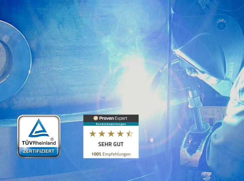 Komplexe Schweißbaugruppe im Maschinenbau – passgenau gefertigt und einbaufertig vorbereitet